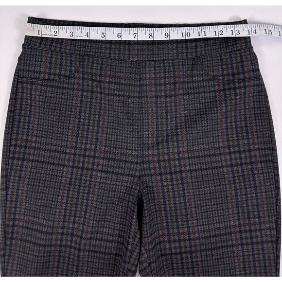 Sanctuary x Anthropologie Plaid Leggings Small Gray Stretch Pants Size Small - Picture 9 of 9